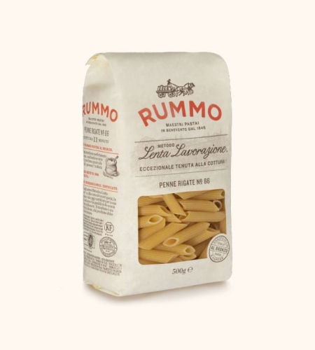Rummo Penne Rigate nr 66- Makaron Penne, rurki (500g).jpg