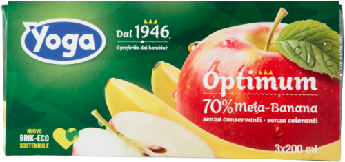 Yoga Optimum Mela Banana - Sok Jabłko-Banan (3 x 200 ml)
