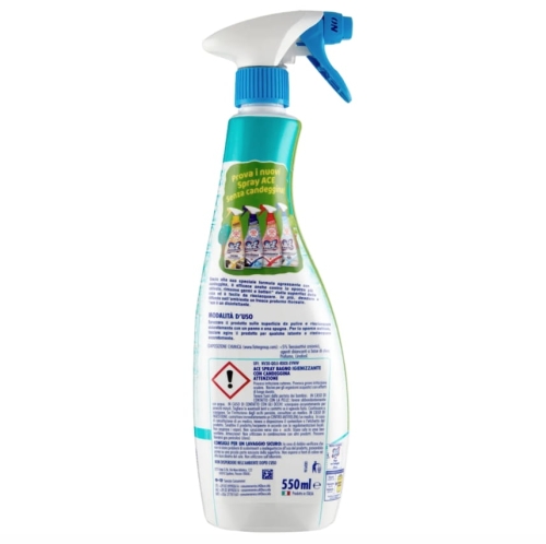Ace Bagno Igienizzante con Candeggina - odkamieniacz w sprayu do łazienek kwiat pomarańczy i cytryna (550 ml)