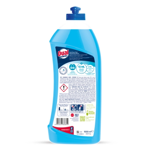 Dual Power Piatti Bicarbonato e Menta - płyn do mycia naczyń (1 L)