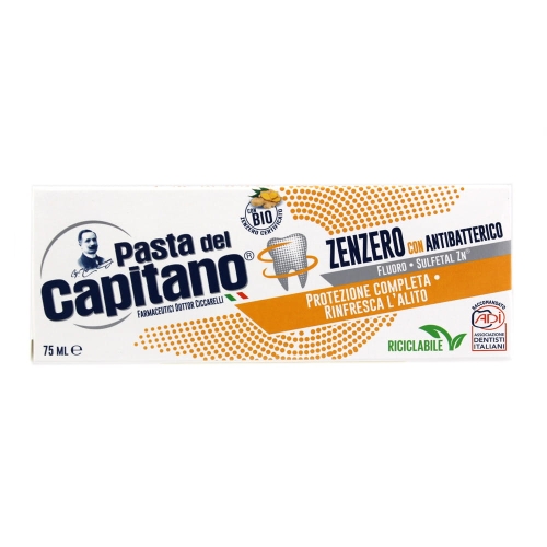 Pasta del Capitano Zenzero - pasta do zębów z ekstraktem z imbiru ze środkiem antybakteryjnym (75 ml