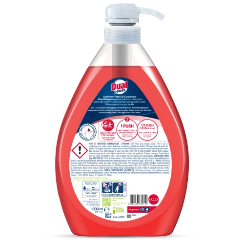 DUA0061 2. Dual Power Aloes i granat - Koncentrat do mycia naczyń (1L)