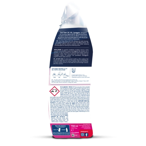 Dual Power Candeggina - Żel do WC z wybielaczem (700 ml)