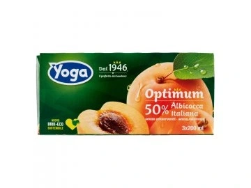 Yoga Optimum Albicocca - Sok morelowy (3 x 200 ml)