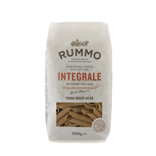 Rummo Penne Rigate Integrale 66 - Makaron rurki Pełnoziarnisty (500g)