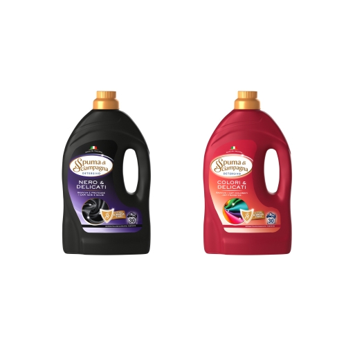 Spuma di Sciampagna Colori Delicati+Nero Delicati 2x1,35L