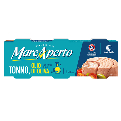 Mare Aperto Tonno Olio - Tuńczyk w oliwie z oliwek (3 x 70 g)