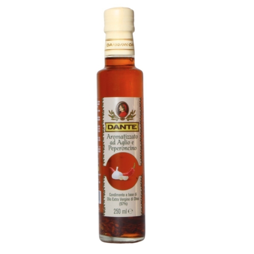 Dante Olio Aromatizzato Aglio Peperoncino - oliwa z czosnek i papryczka chili (250ml)