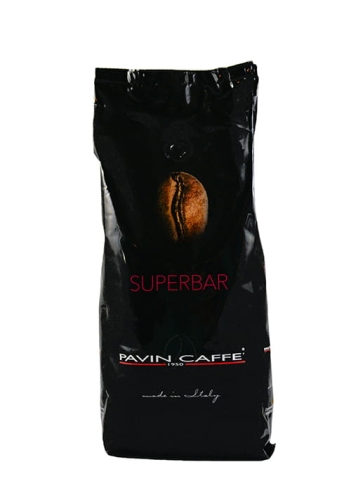 Aromatyczna włoska kawa Arabika Super Bar - Pavin Caffe (1 kg)