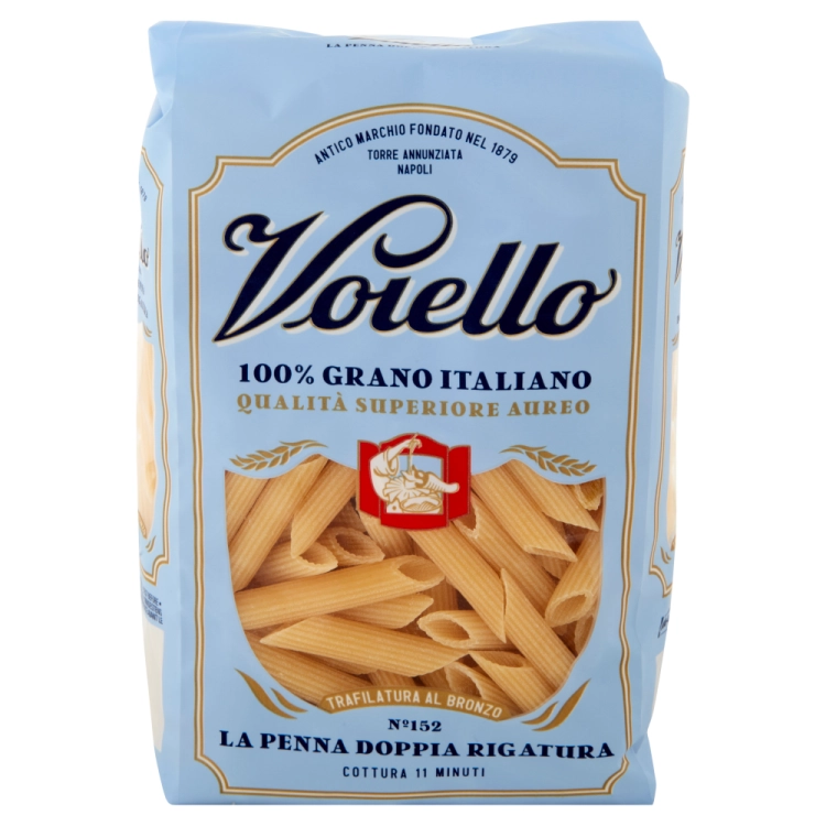 Voiello Grano Italiano Penne Rigate - makaron rurki n.152 (500 g).png