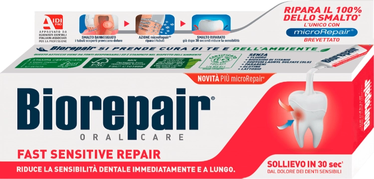 Pasta Biorepair Szybka Delikatna Ochrona - Bez Fluoru.webp