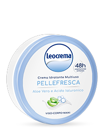 Leocrema Pellefresca - nawilżający i zmiękczający krem do skóry z aloesem i kwasem hialuronowym (150 ml).png