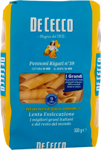 De Cecco Pennoni Rigati nr 39 - makaron rurki (500 g).png