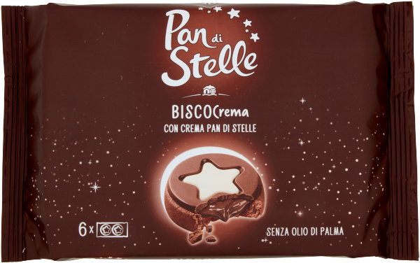 Pan di Stelle Biscocrema - ciasteczka z płynnym środkiem (168 g)