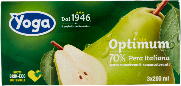 Yoga Optimum Pera - Sok gruszkowy (3 x 200 ml)