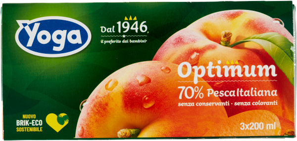 Yoga Optimum Pesca - Sok brzoskwiniowy (3 x 200 ml)