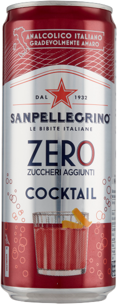 Sanpellegrino Cocktail ZERO - Gazowany napój imbirowy bez cukru (330 ml)