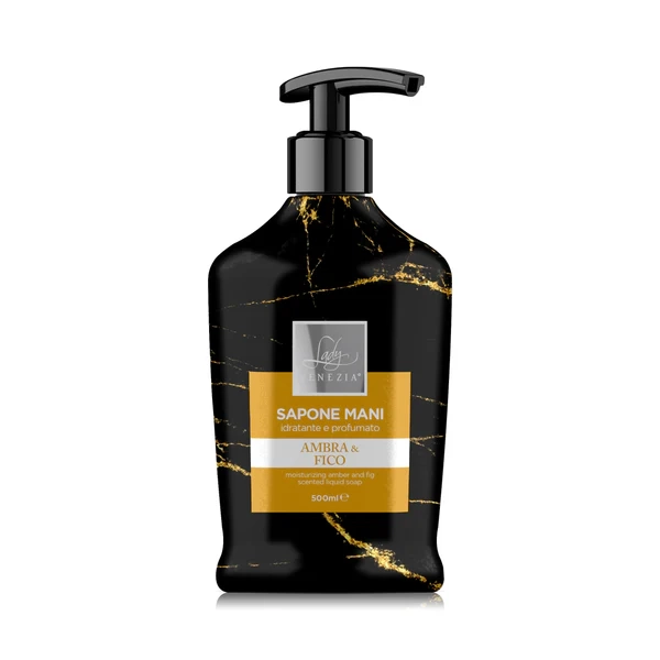 VENEZIA SAPONE MANI MARNI AMBRA&FICO - MYDŁO W PŁYNIE BURSZTYN I FIGA (500 ml)