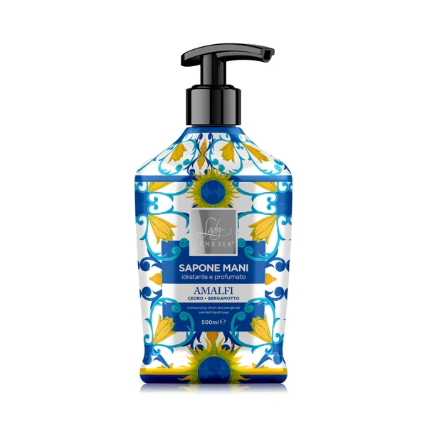 VENEZIA SAPONE MANI CERAMICHE AMALFI CEDRO&BERGA - mydło w płynie cedr i bergamotka (500 ml)