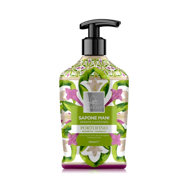 VENEZIA SAPONE MANI CERAMICHE PORTOFITO MUGHETTO&MA - mydło w płynie konwalia i magnolia (500 ml)