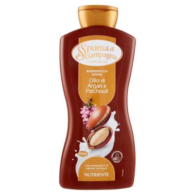 Spuma di Sciampagna Argan i Paczuli - Odżywczy płyn do kąpieli (650 ml)