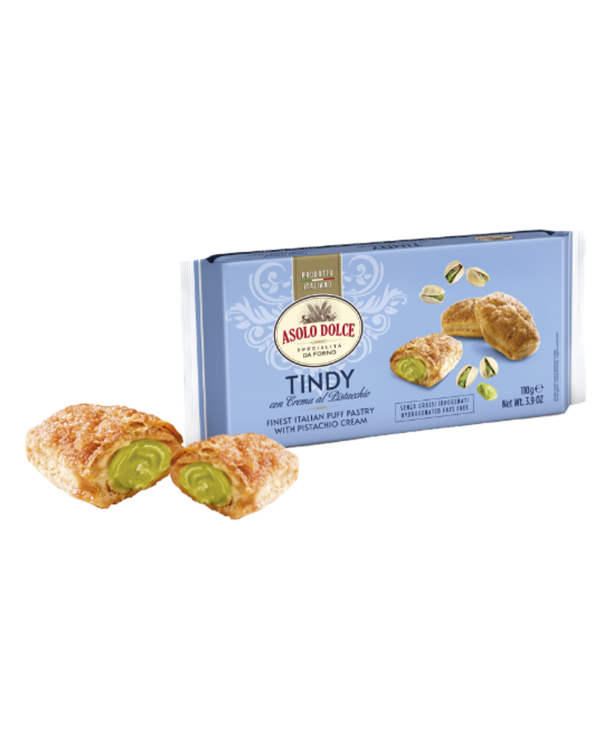 Asolo Dolce Tindy Pistacchio - ciastka z kremem pistacjowym (110 g)