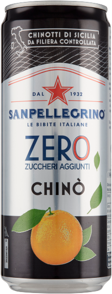 San Pellegrino Chino Zero - Gazowany napój pomarańczowy bez dodatku cukru (330 ml)