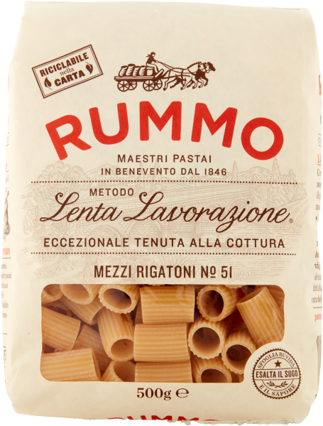 Rummo Mezzi Rigatoni n. 51 - Makaron rurki (500 g)
