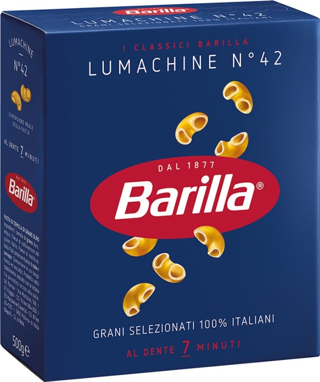 Barilla Lumachine 42 - makaron kolanka (500g)