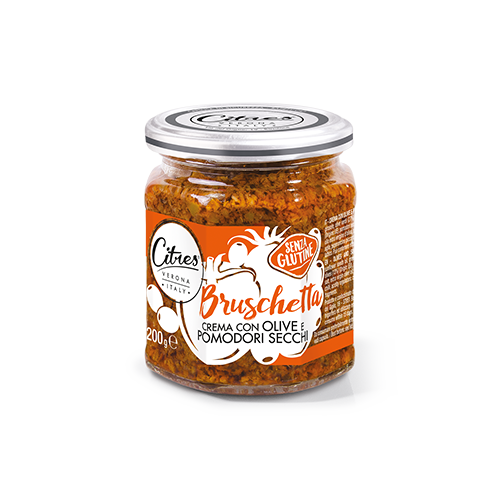 Citres krem bruschetta z oliwkami i pomidorami (200g)