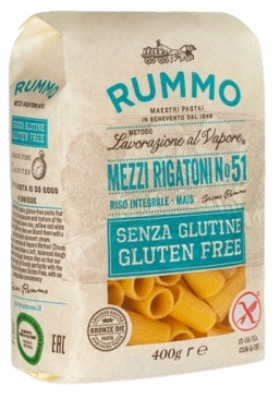 Rummo MEZZI RIGATONI n.51 - makaron gwiazdki bez glutenu (400g)