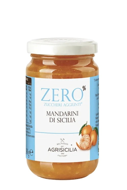 Agrisicilia Mandarini di Sicilia - dżem z Sycylijskich MANDARYNEK bez cukru (240g)