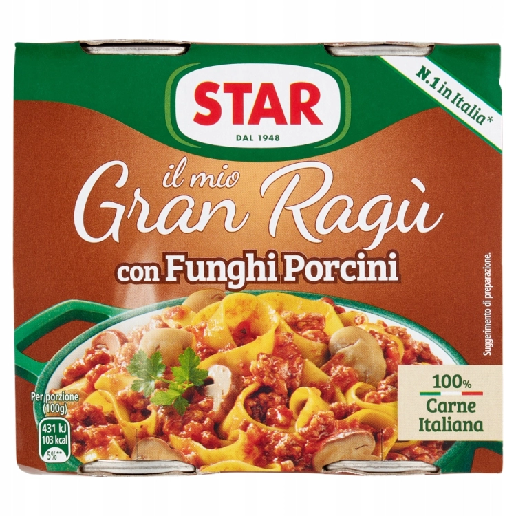 Star Gran Ragu Borowiki - Sos z grzybami 2 x 180 g