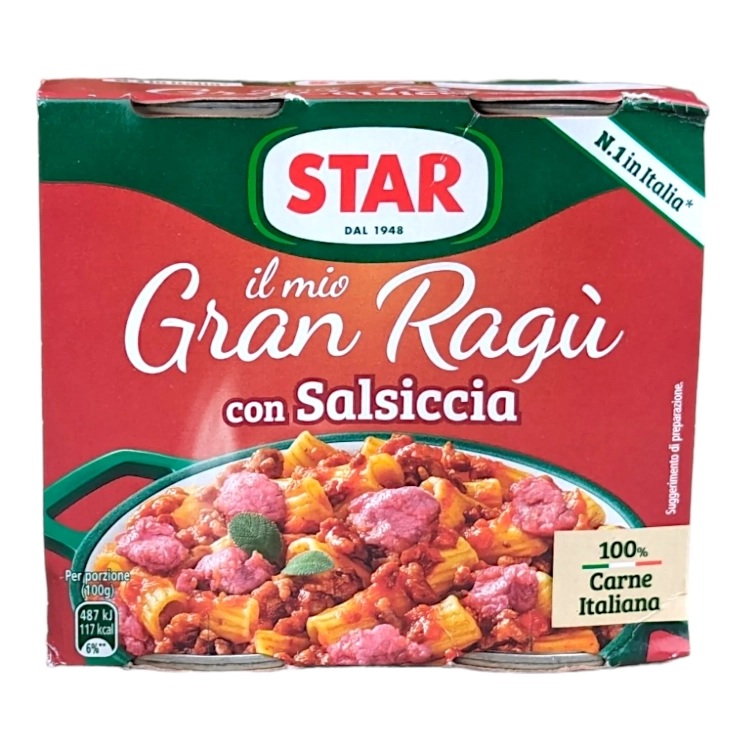 Star Gran Ragu Salsiccia - sos do makoronu (2x180g)