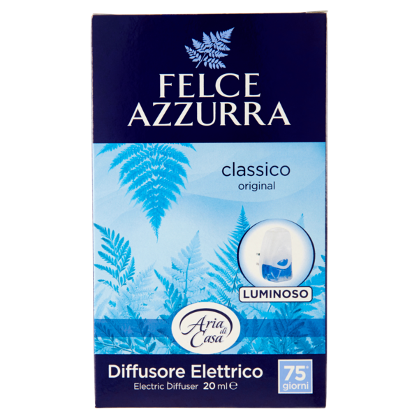 Felce Azzurra Classico- elektryczny odświeżacz powietrza (20ml) (Nowa odsłona)
