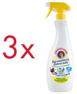 3 x Sgrassatore Universale Cytryna Chanteclair - włoski odtłuszczacz 600ml