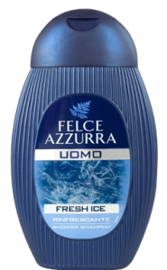 Felce Azzurra Uomo Fresh Ice - Szampon i żel pod prysznic dla mężczyzn 2w1 (250 ml)