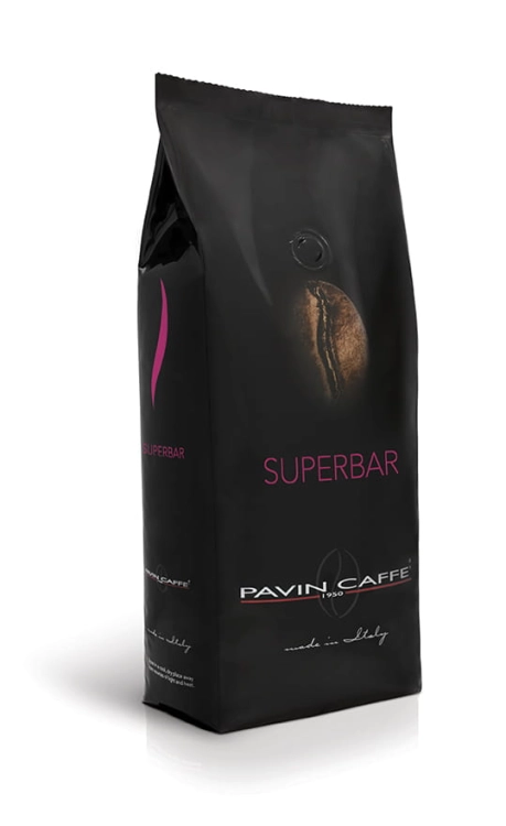 Aromatyczna włoska kawa Arabika Super Bar - Pavin Caffe (1 kg)