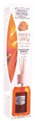 Sweet Home Pomarańcza i cynamon - Odświeżacz powietrza z patyczkami (100 ml)
