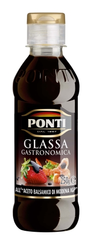 Ponti Glassa Gastronomica- Polewa gastronomiczna na bazie octu balsamicznego z Modeny (250g).jpg