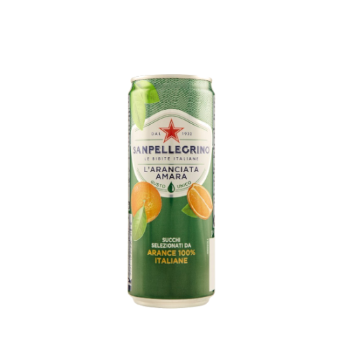 San Pellegrino Aranciata amara- Gazowany napój z gorzkich pomarańczy (330ml).png