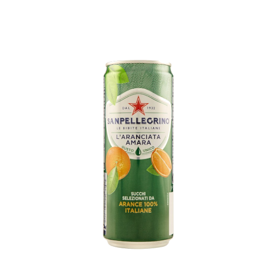 San Pellegrino Aranciata amara- Gazowany napój z gorzkich pomarańczy (330ml).png