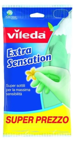 Vileda Extra Sensation - Rękawiczki lateksowe (rozmiar M).jpg
