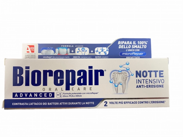 Biorepair Noc Anty-erozja - Naprawcza pasta do zębów (75 ml)