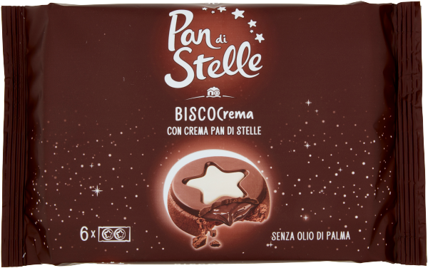 Pan di Stelle Biscocrema - ciasteczka z płynnym środkiem (168 g)