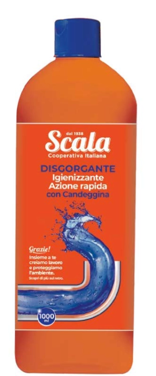 Scala Disgorgante Candeggina - środek do udrażniania rur z wybielaczem (1 L)
