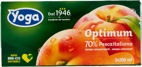 Yoga Optimum Pesca - Sok brzoskwiniowy (3 x 200 ml)