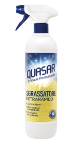 Quasar Sgrassatore Universale - profesjonalny, cytrynowy odtłuszczacz w sprayu (580 ml)