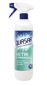 Quasar Vetri Amoniak - profesjonalny płyn do mycia szyb w sprayu (580 ml)