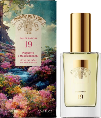 COMPAGNIA DELLE INDIE MUGHETTO MUSCHIO BIANCO 19 - woda perfumowana Konwalia i Białe Piżmo (75 ml)